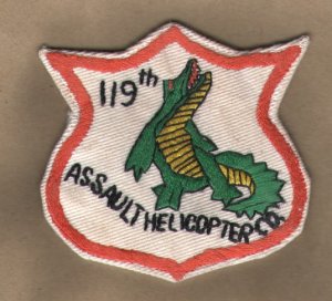 Vietnam Helicopter insignia and artifacts - 119th Assault Helicopter ...