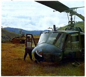 Vietnam Helicopter insignia and artifacts - 57th Assault Helicopter Company