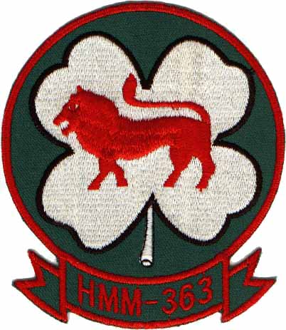 Vietnam Helicopter insignia and artifacts - HMM-363